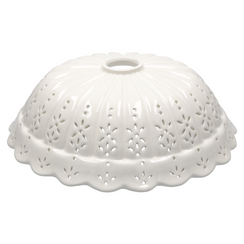 Ricambio paralume smerlato traforo d 32 cm in ceramica