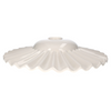 Paralume in ceramica bianca d 39 h 8 cm