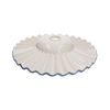 Paralume in ceramica d 39 h 8 cm bordo blu