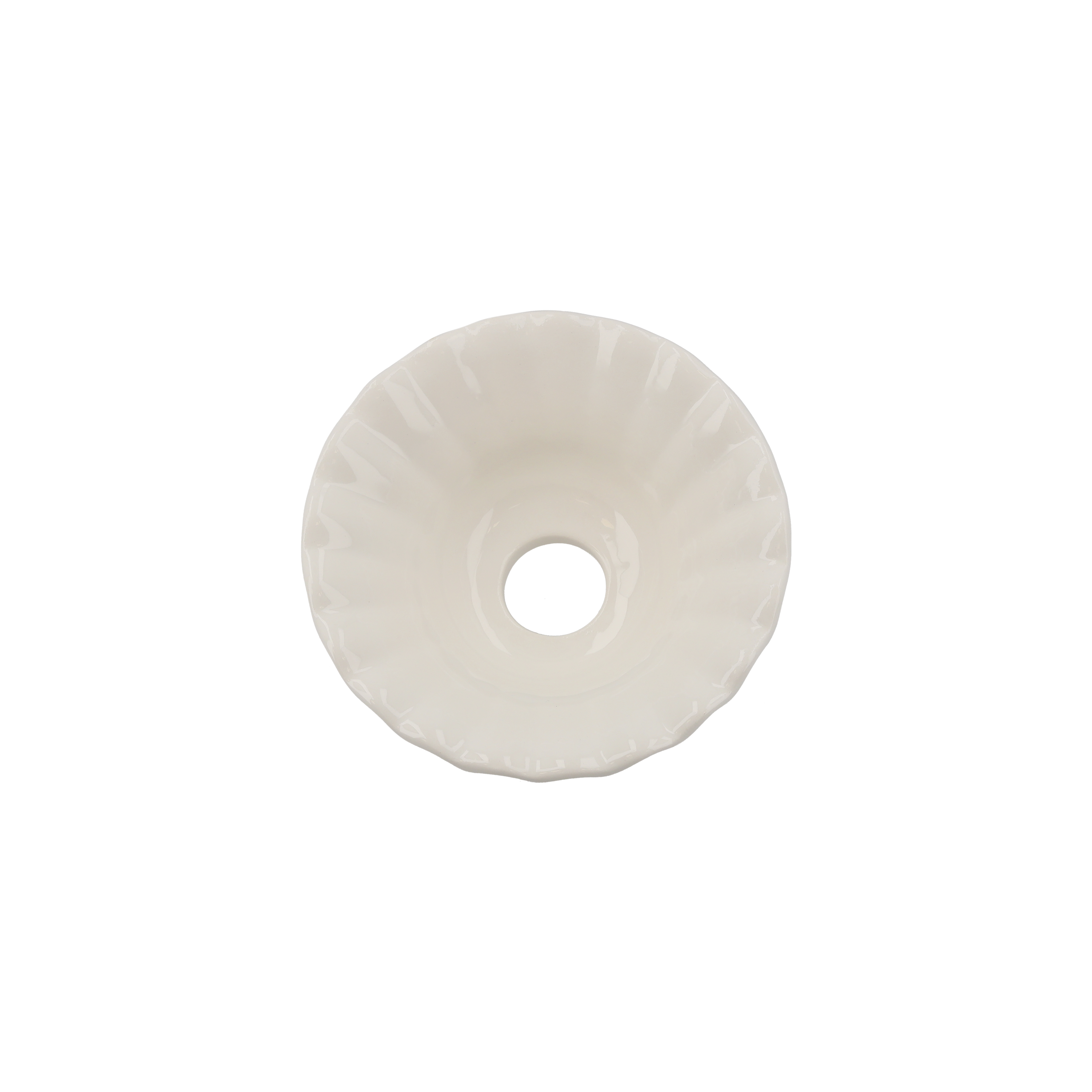 Paralume a coste bianco pc d 13,5 cm