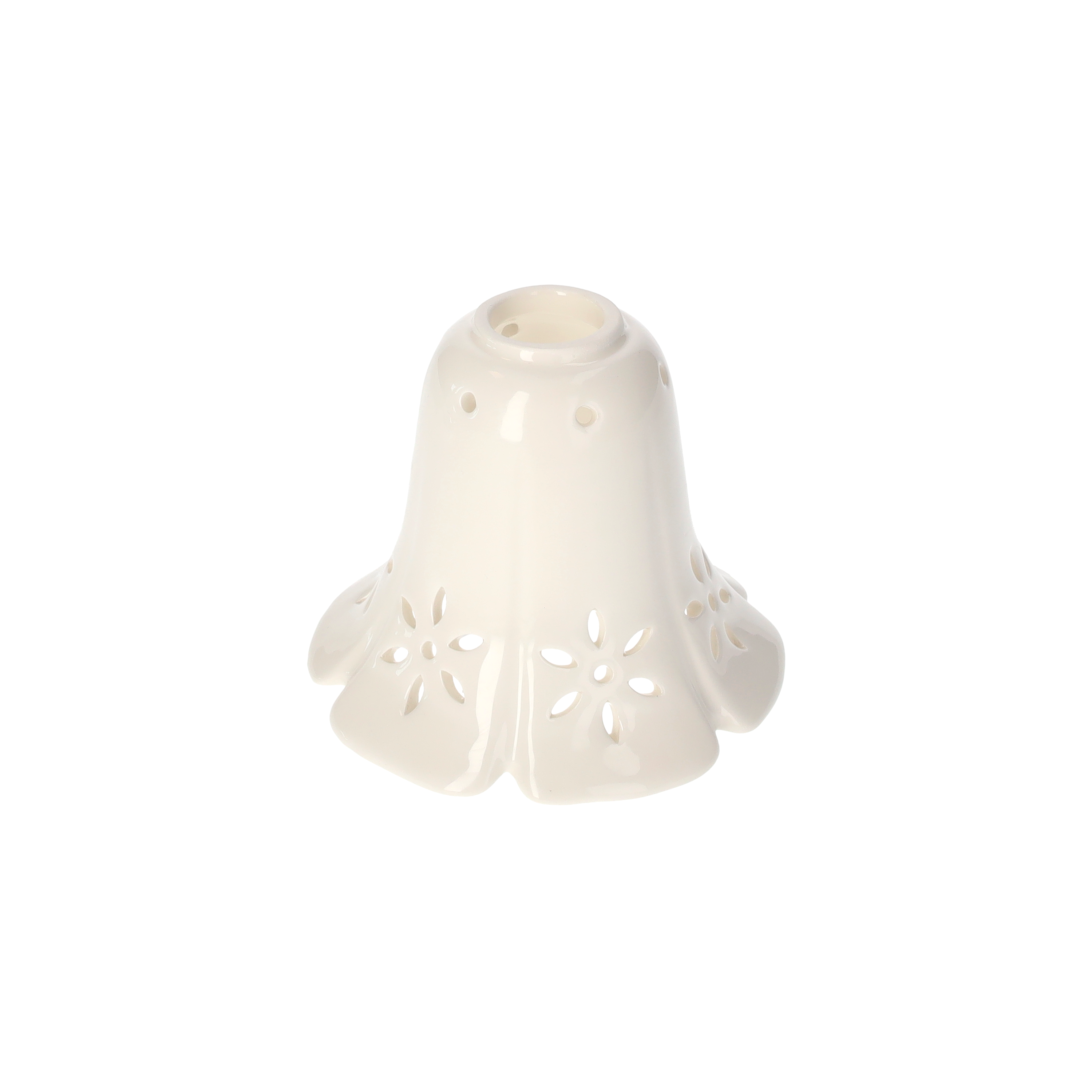 Paralume in ceramica 6 petali d 13 cm