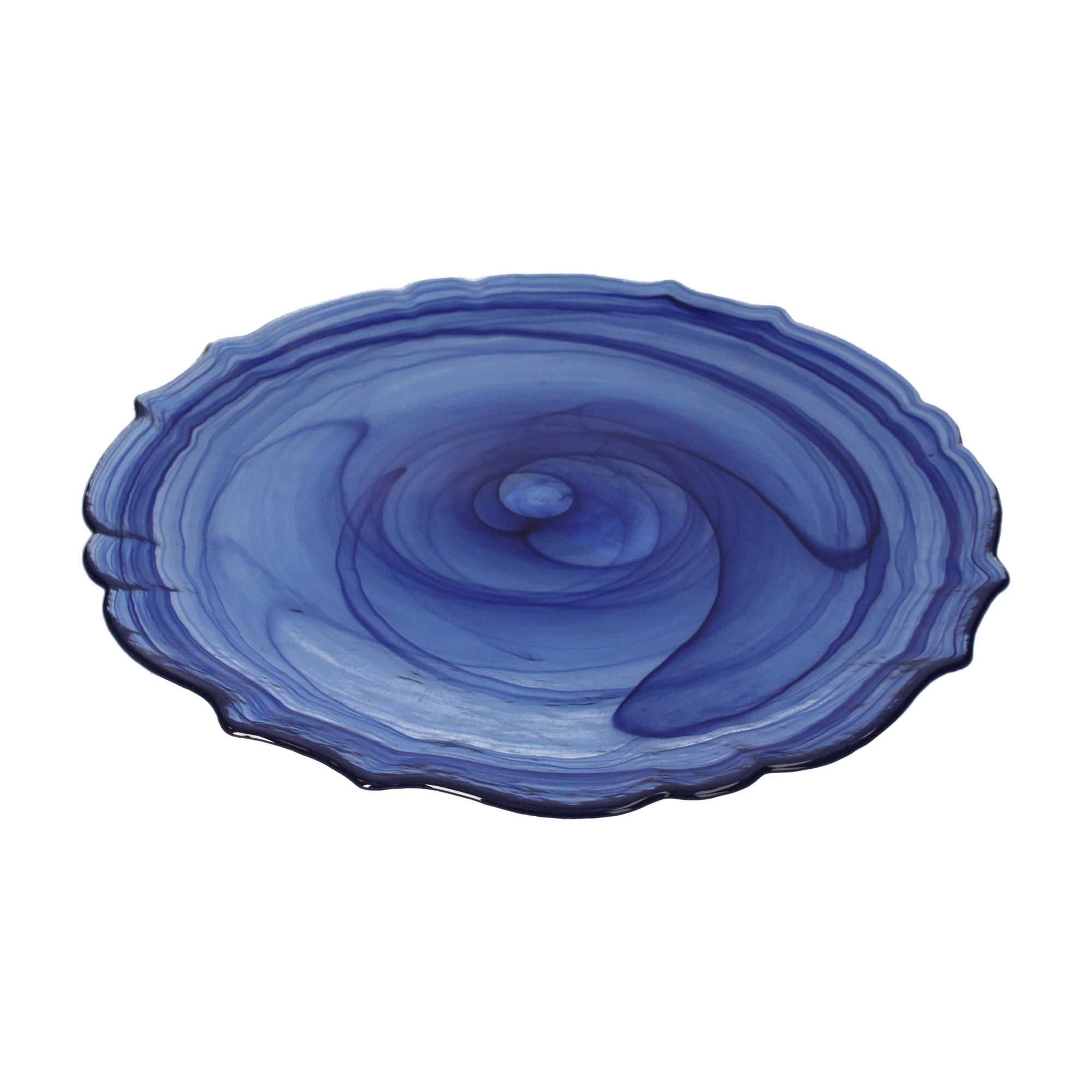 Piatto dinner blu alabastro d 27,5 h 2 cm