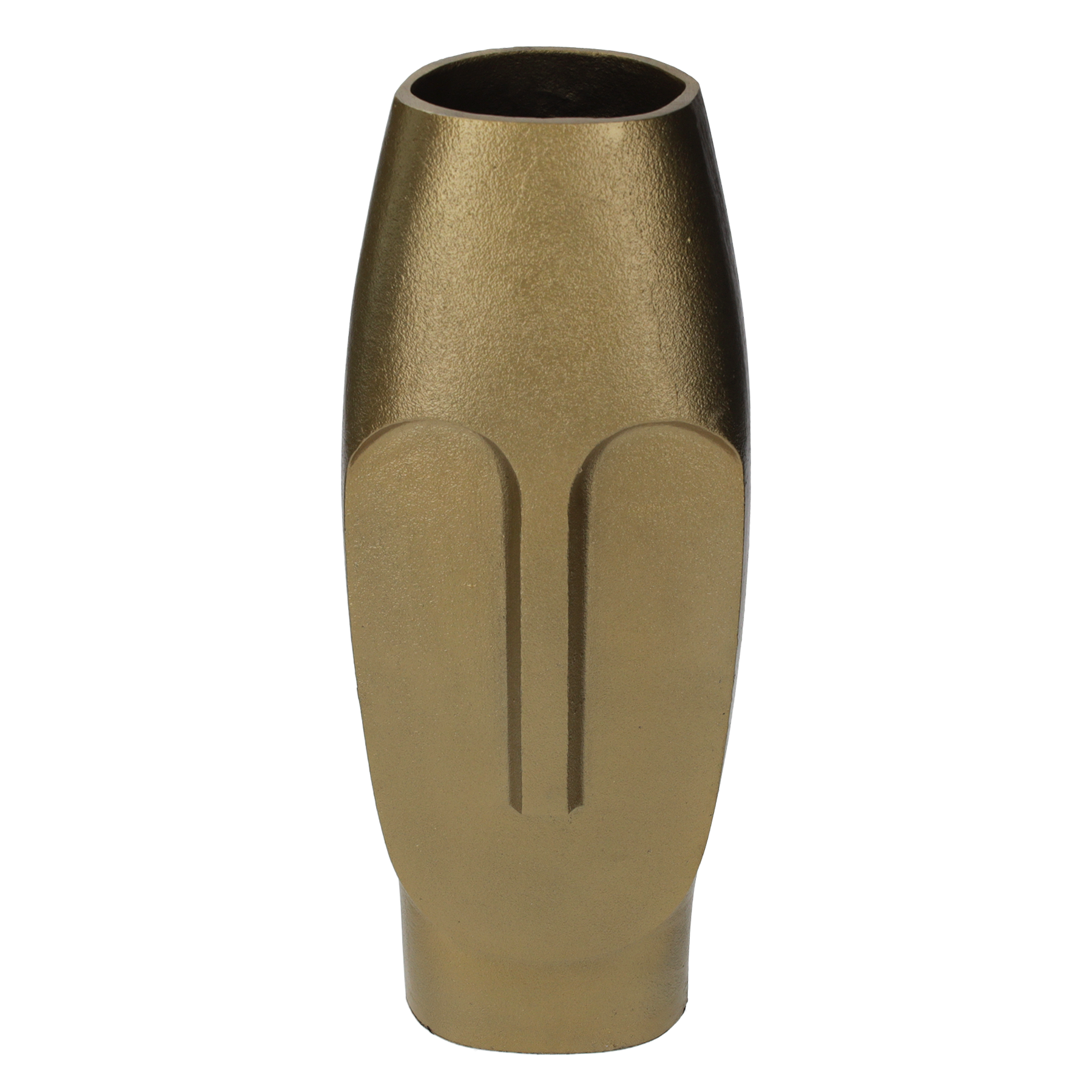 Vaso Gold Brancusi in metallo h 38x14x12 cm