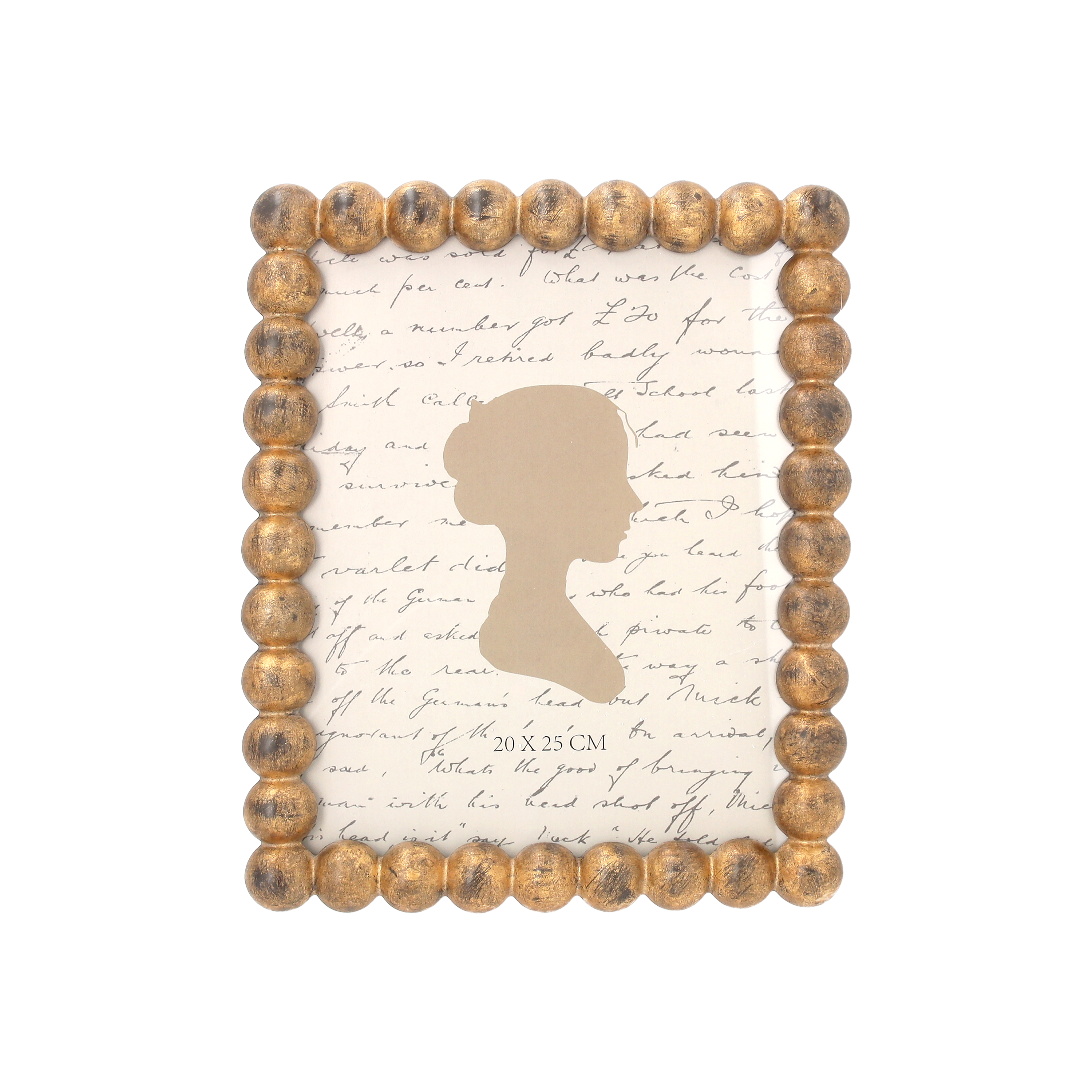 Portafoto resina gold sfere 24x19 cm decorativo