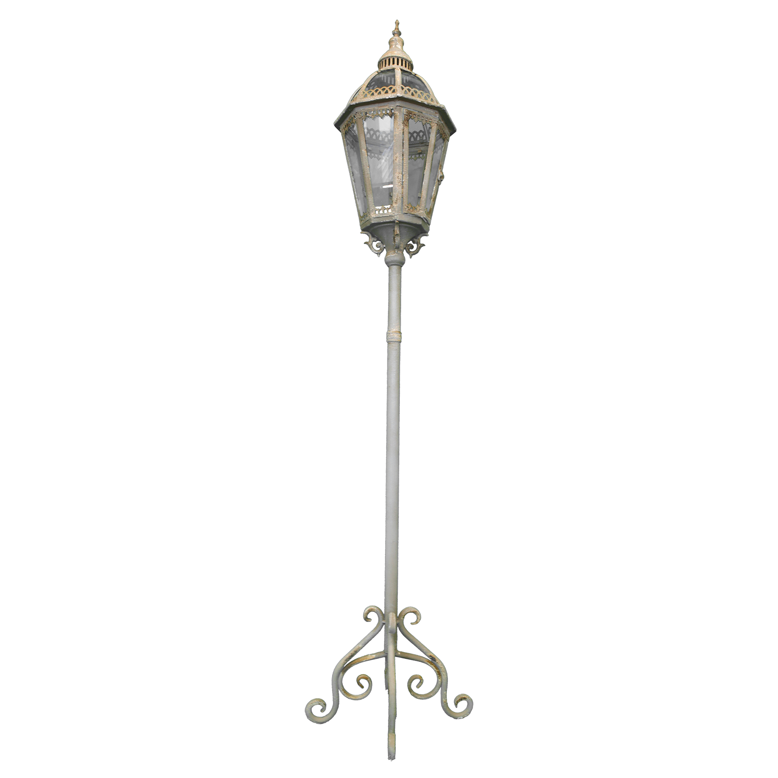Piantana lanterna h 164x26 cm stile shabby chic