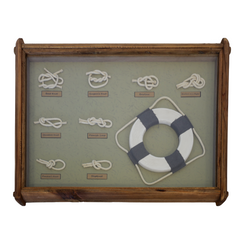 Quadro nodi decorativo design geometrico (59x45x4cm)