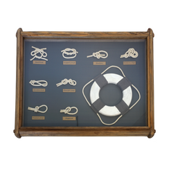 Quadro decorativo nodi astratti stile moderno (59x45x4 cm)