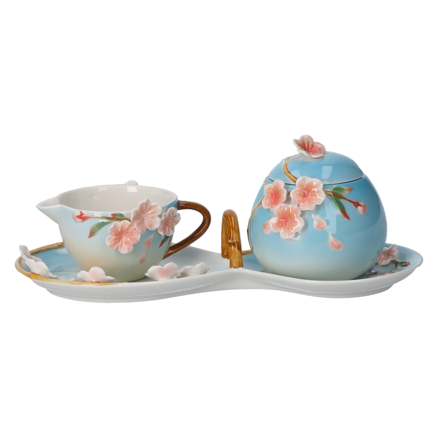 Set zuccheriera e lattiera trionfo azzurro