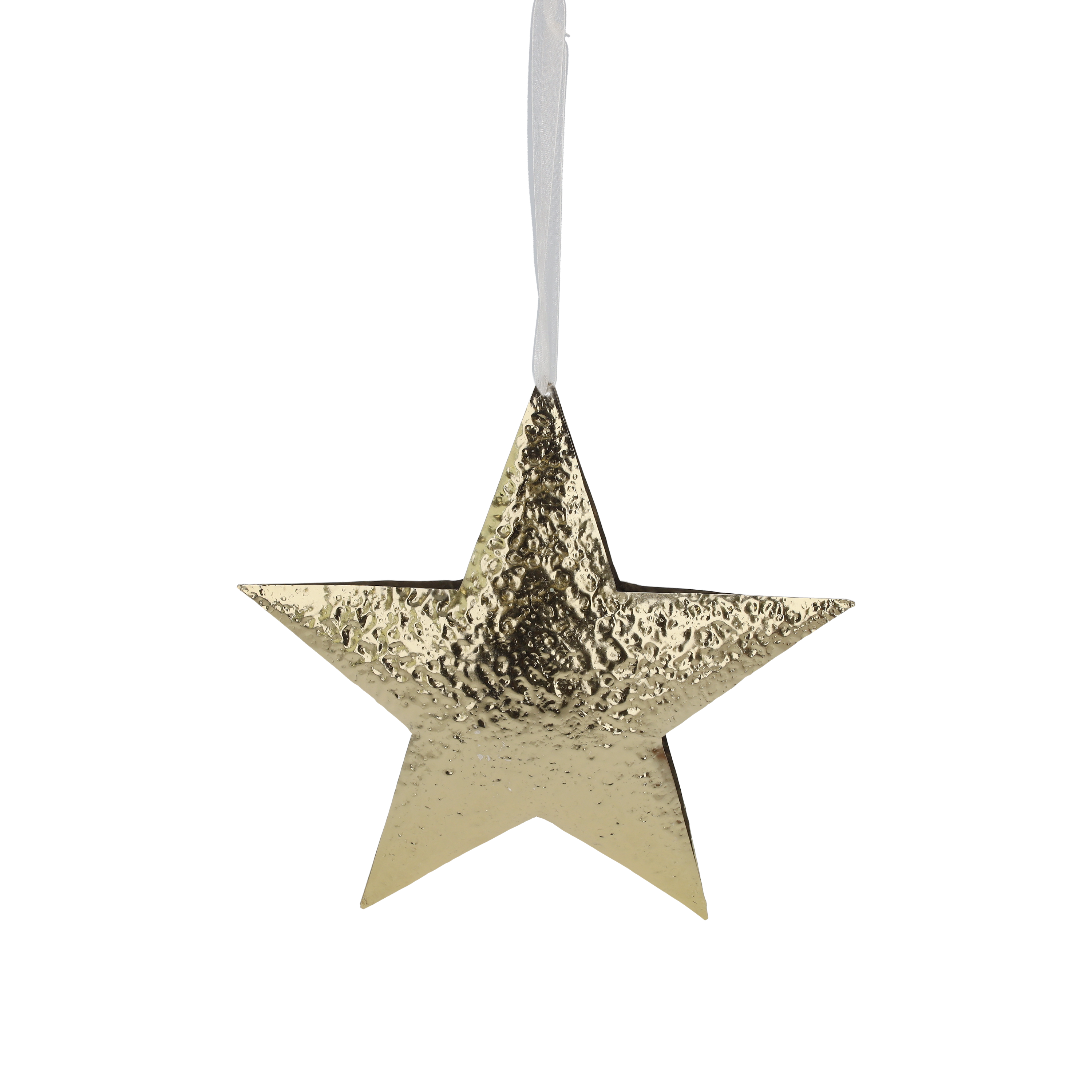 Stella gold in metallo h 25 x 25 x 3 cm