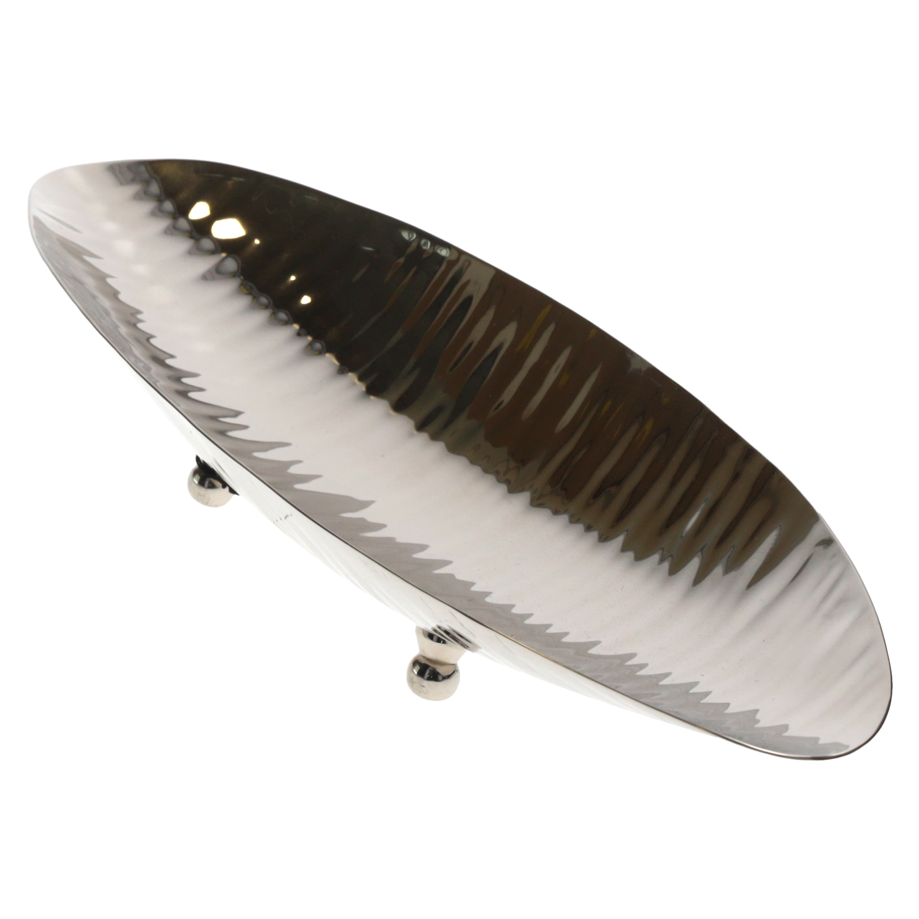 Foglia acciaio h 5x31x10 cm