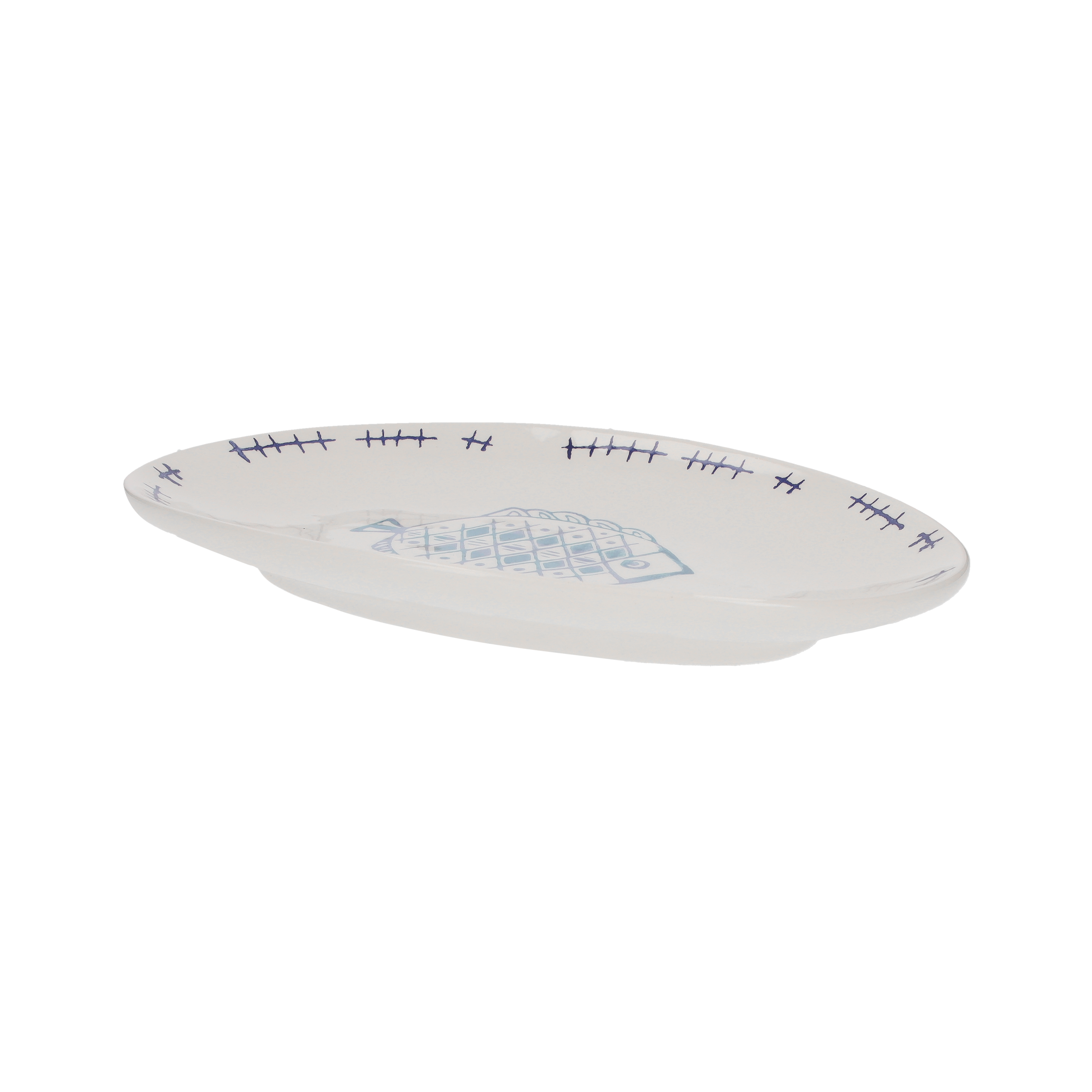 Vassoio ovale rombo pc h.3x29x21 cm