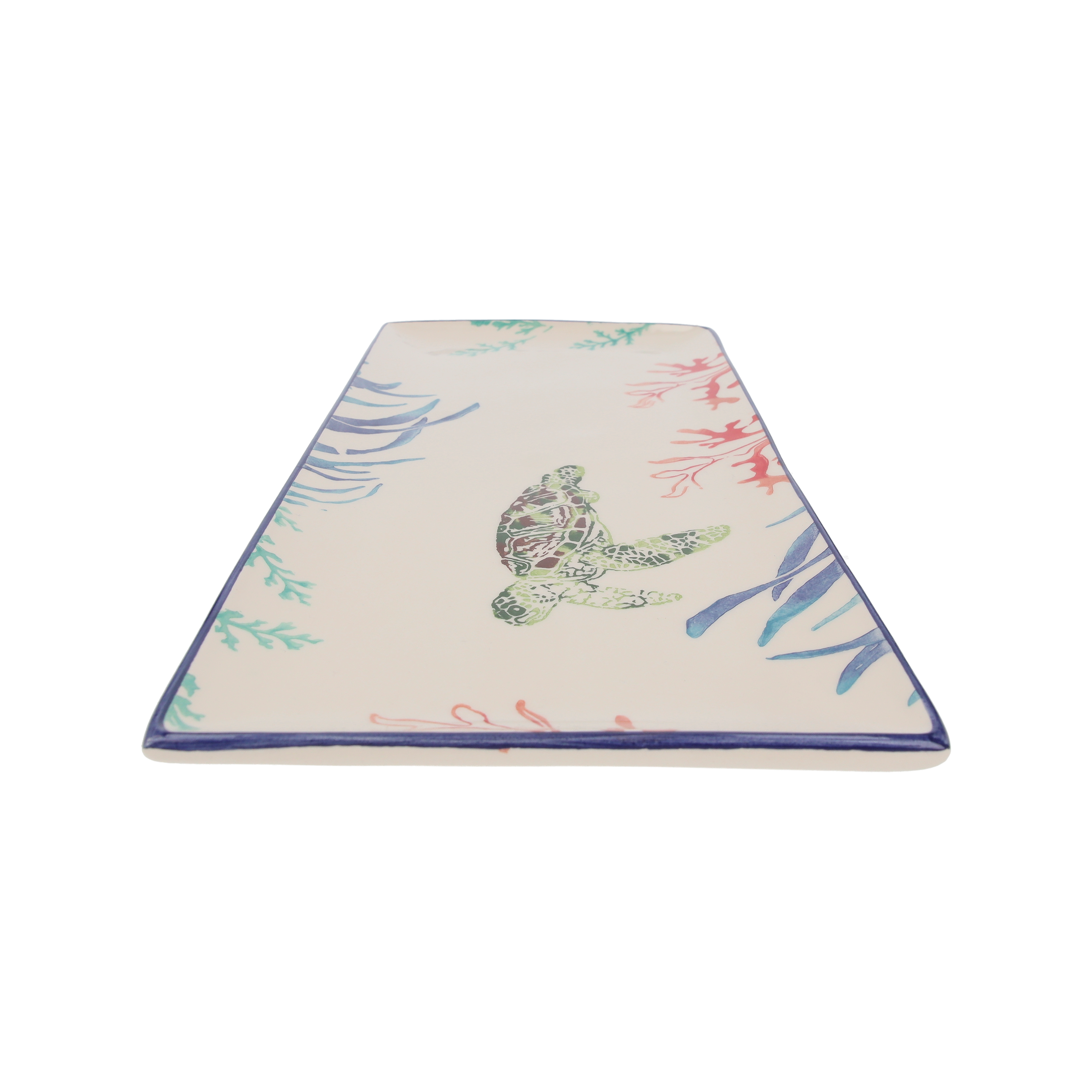 Vassoio rettangolare tartaruga 17x36 cm