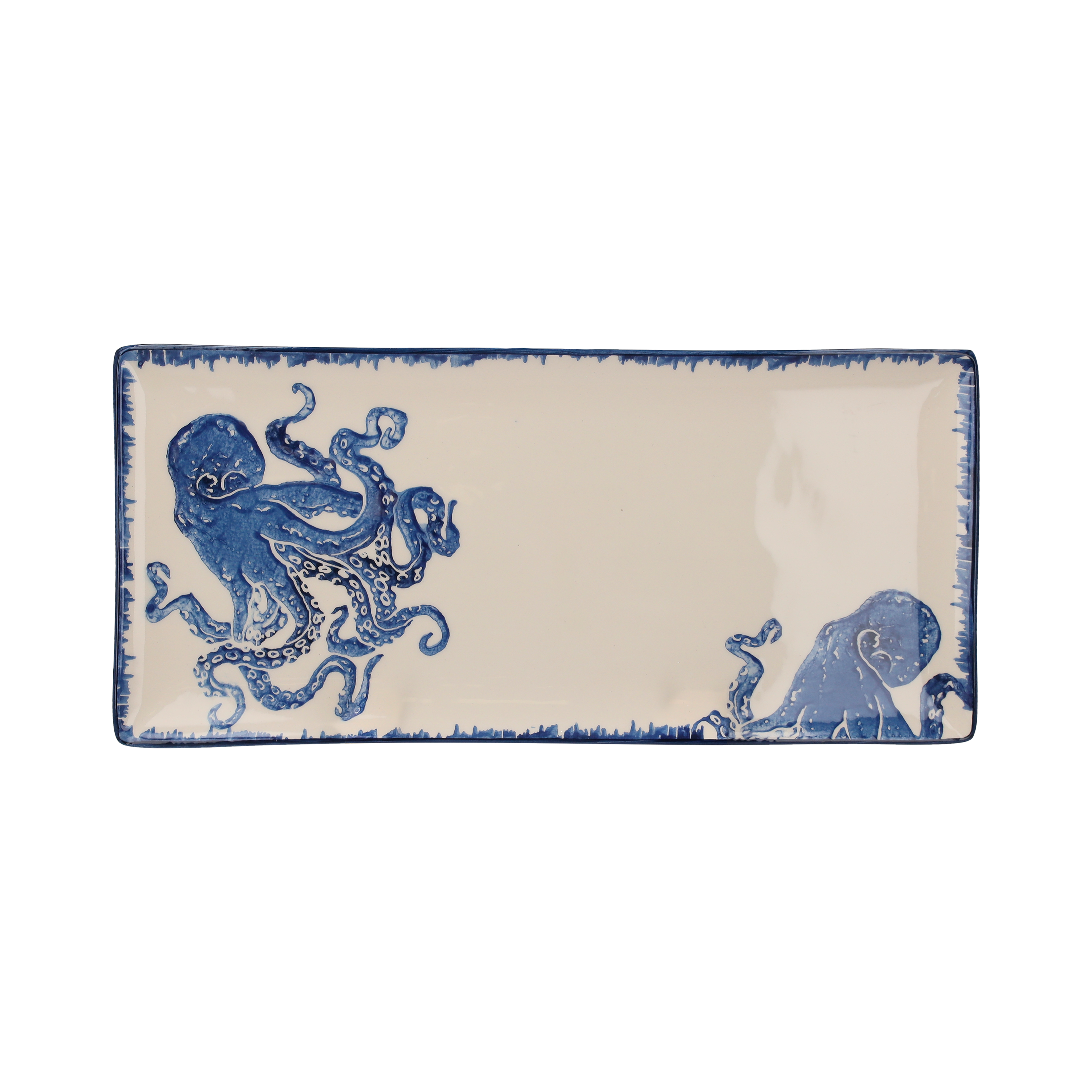 Vassoio rettangolare polipo 17x36 cm