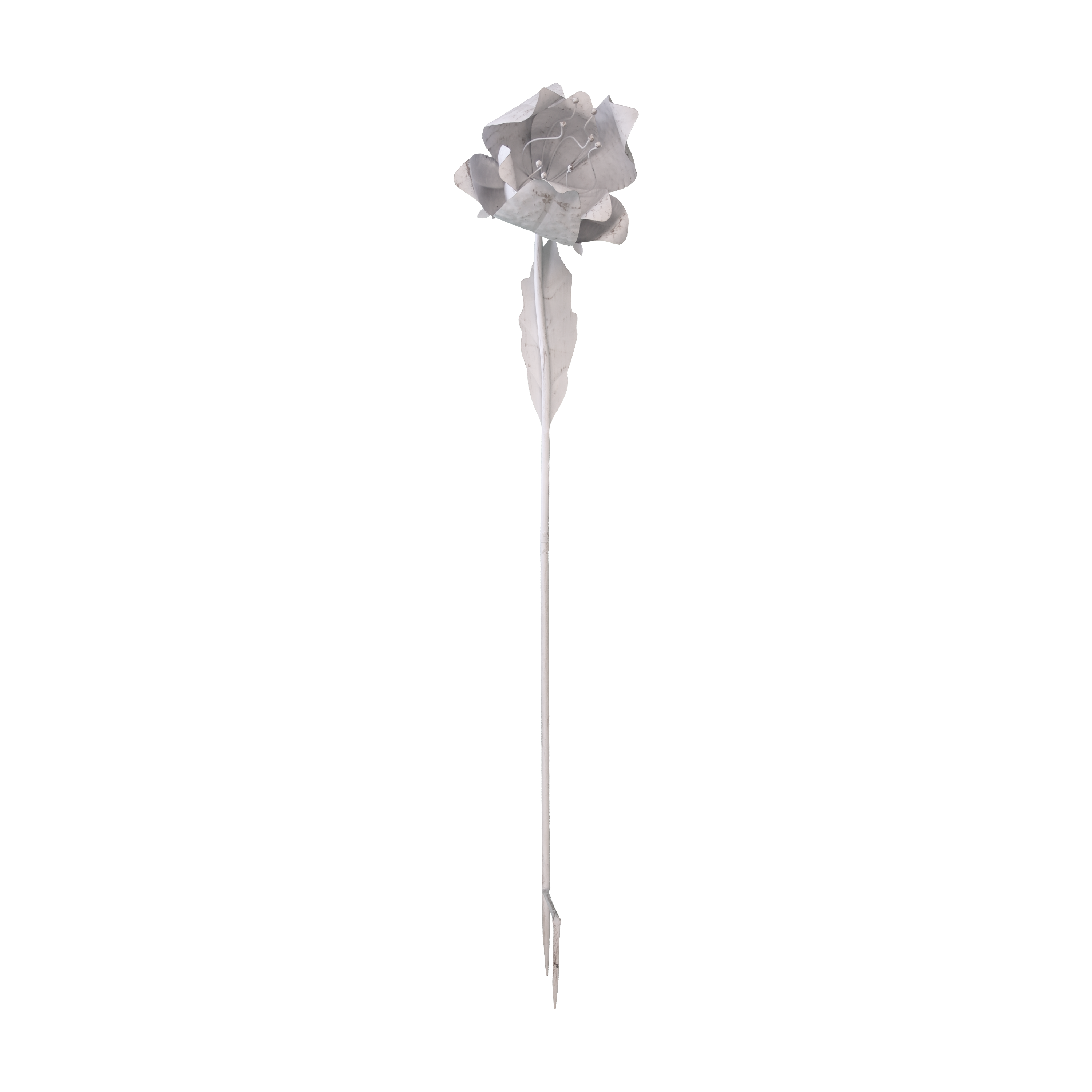 Piantone con fiore dritto h 140x32 cm in ferro