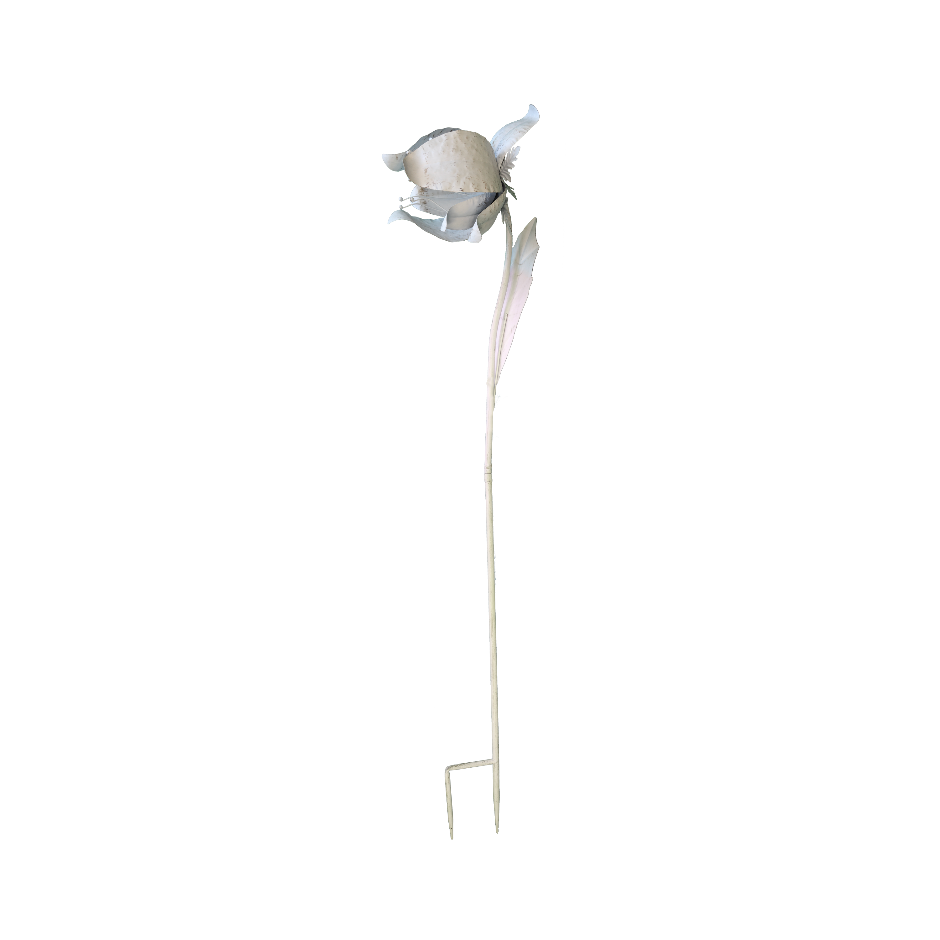 Piantone con fiore dritto h 140x32 cm in ferro