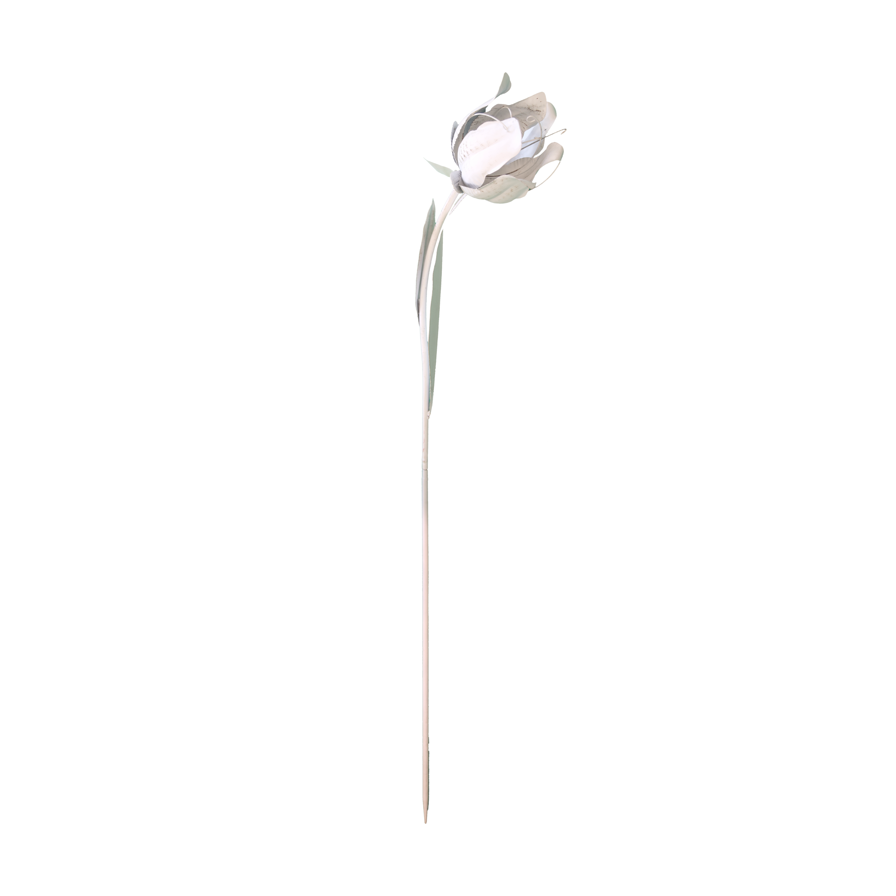 Piantone loto bianco h 115x30 cm in ferro